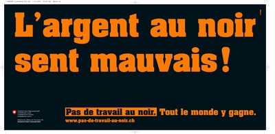 L'argent au noir sent mauvais!